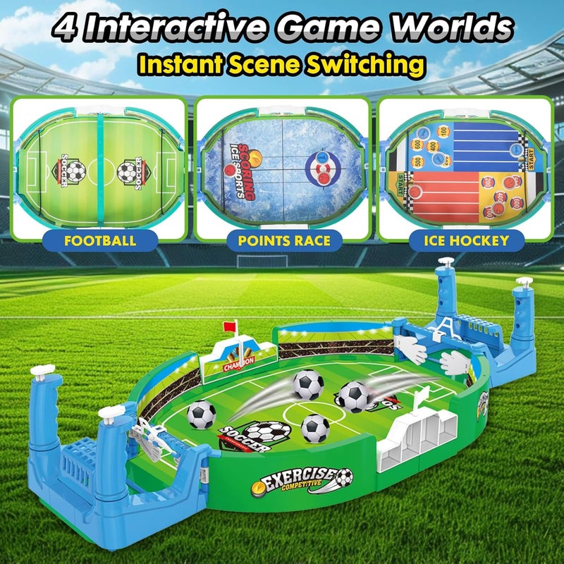 Power King Portable Foosball Table - Mini Tabletop Sports Game for Competitive Family Fun - Image 2